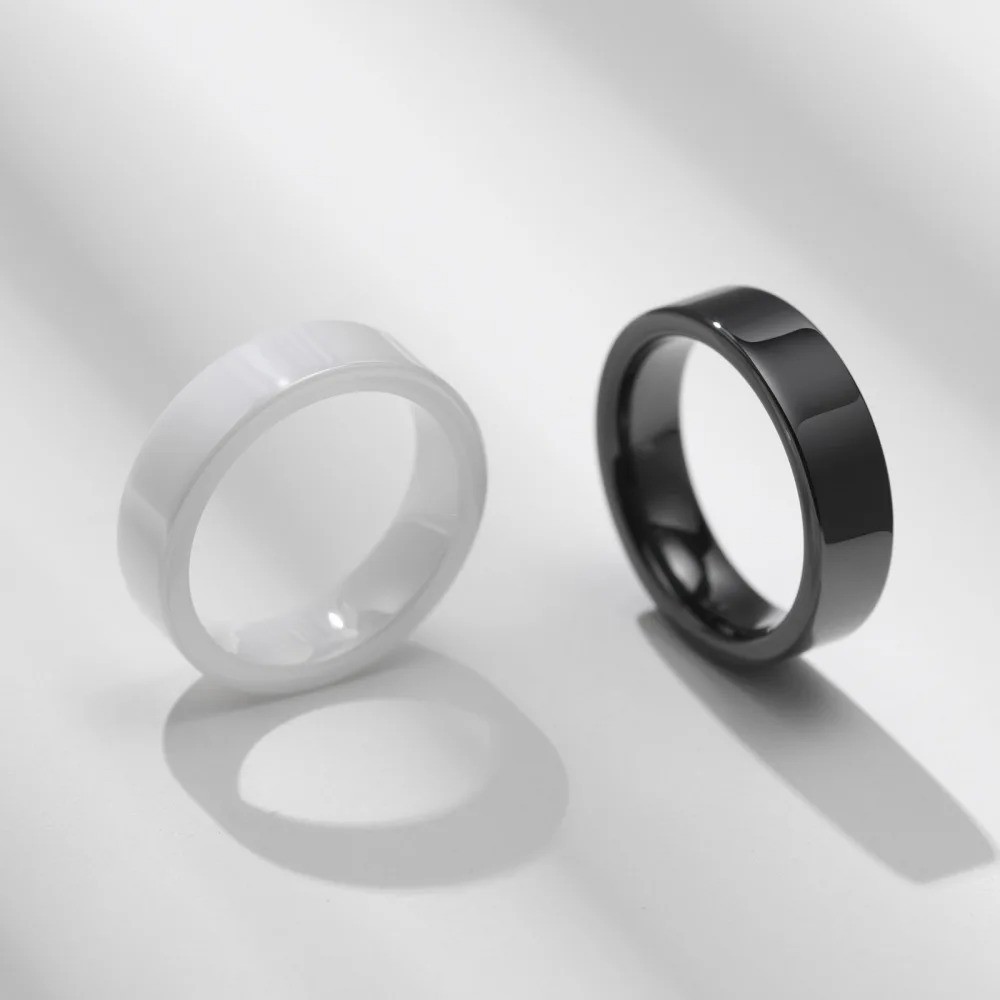 💍 Біла керамічна каблучка 6 мм - втілення чистоти та елегантності 💍