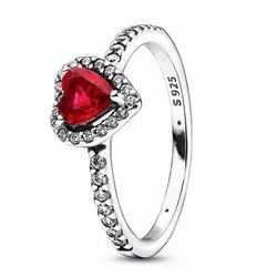 Кільце з камінчиком у формі сердечка