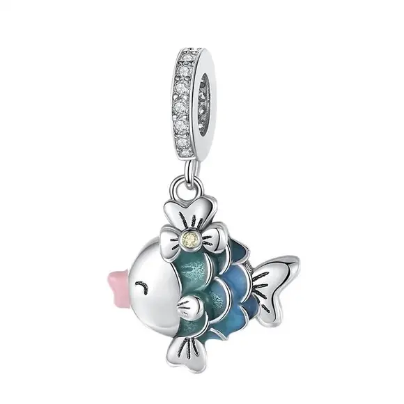 Blue fish Pandora Charm